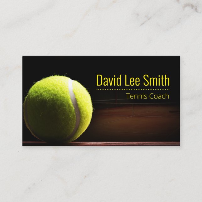 Tennis Coach Business Card (Front)