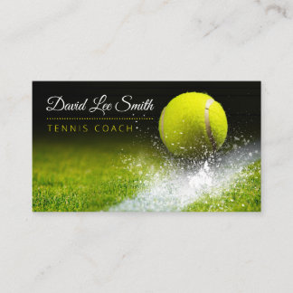 Tennis Coach Business Card