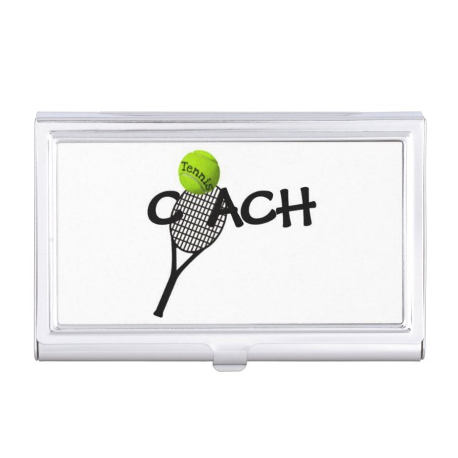 Tennis Coach Business Card Holder (Front)