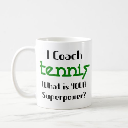 tennis coach coffee mug