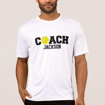 Tennis Coach Custom Athletic Tee Thank You Gift by Team_Lawrence at Zazzle