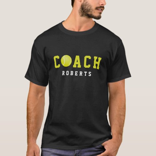  Tennis COACH custom name T_Shirt