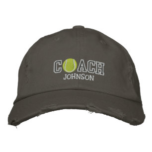 Tennis Coach Embroidered Baseball Hat