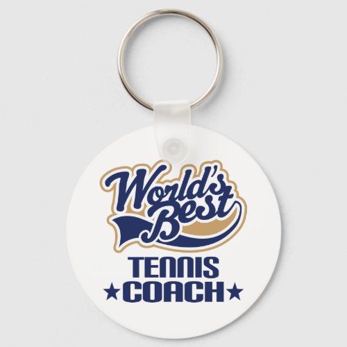 Tennis Coach Gift Keychain