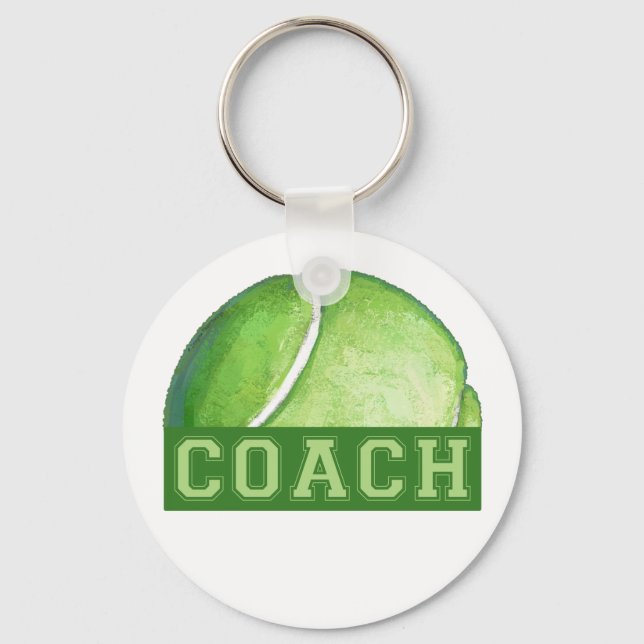Tennis Coach Keychain (Front)