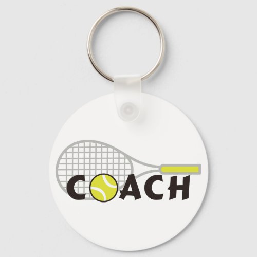 Tennis Coach Keychain