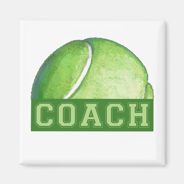 Tennis Coach Magnet (Front)