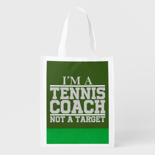 Tennis coach not your target grocery bag
