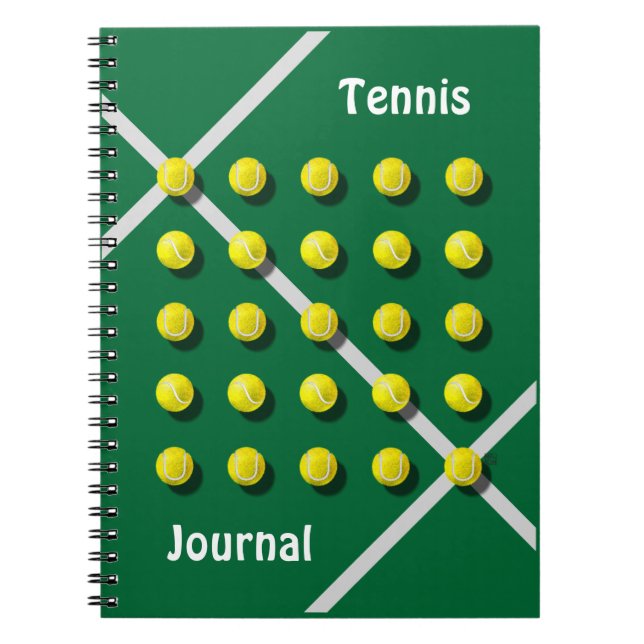 Tennis Coach, personalized Notebook (Front)