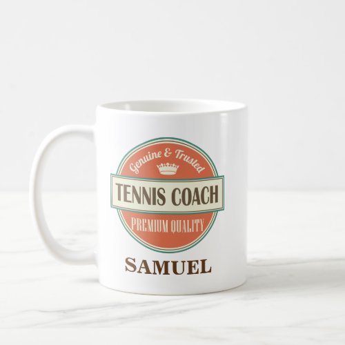 Tennis Coach Personalized Office Mug Gift