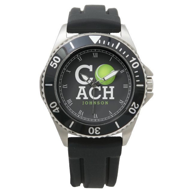 Tennis Coach Personalized Watch (Front)