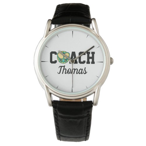 Tennis Coach Players Name Rackets  Ball Athletic Watch