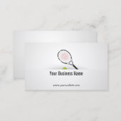 Tennis Coach Professional Sport Instructor Business Card (Front/Back)