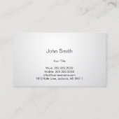 Tennis Coach Professional Sport Instructor Business Card (Back)