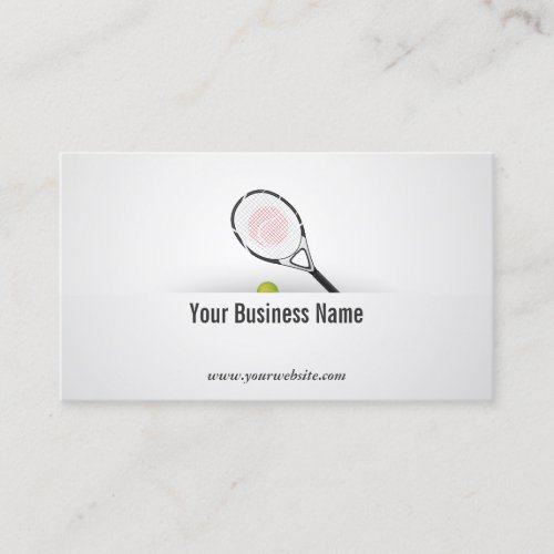Simple Tennis Business Card