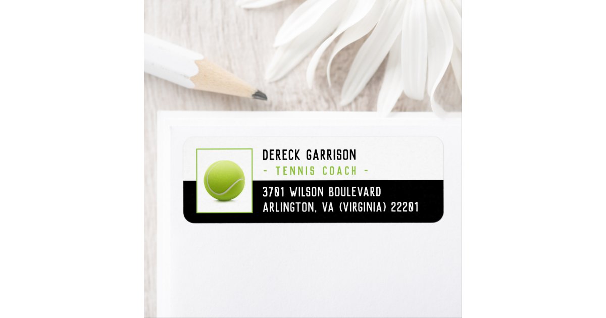 Tennis Coach | Trainer | Instructor | Player Label | Zazzle
