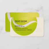 Tennis Coach | Trainer Practice Lessons Business Card (Front/Back)