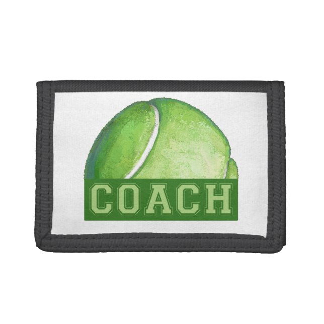 Tennis Coach Tri-fold Wallet (Front)