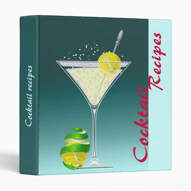 Tennis cocktail party 3 ring binder (Front/Spine)
