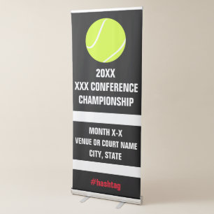 Tennis Conference Championship Tournament Signage Retractable Banner
