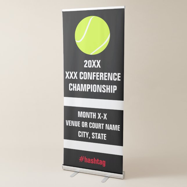 Tennis Conference Championship Tournament Signage Retractable Banner (3/4)