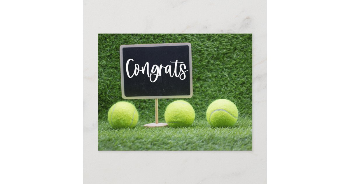 Tennis Congratulations for player ] Postcard | Zazzle