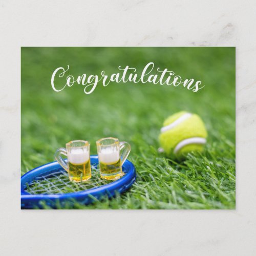 Tennis Congratulations Postcard