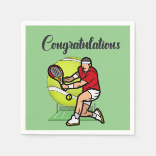 Tennis Congratulations to player  Napkins