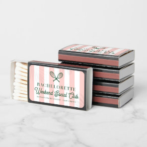 Tennis Country Club | Bachelorette  Matchboxes