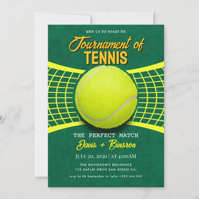 Tennis Country Club Invitation (Front)