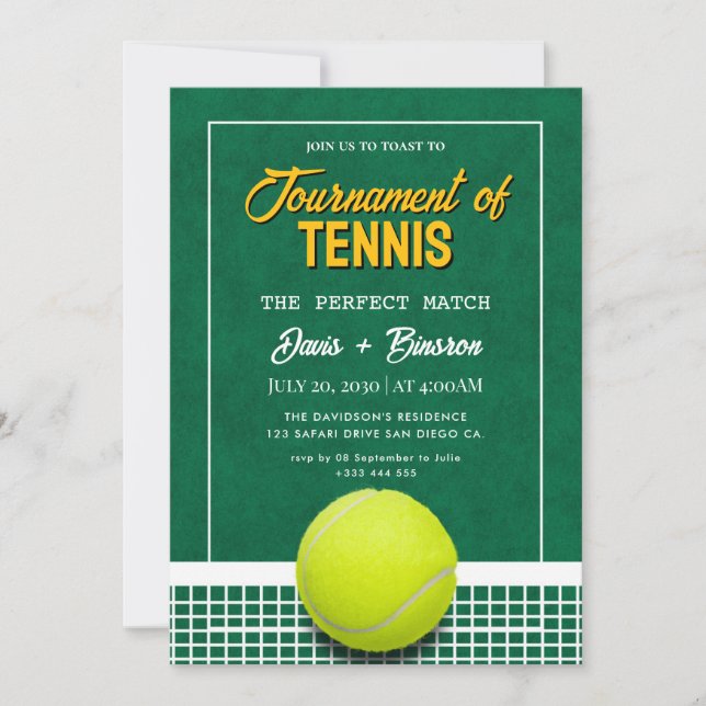 Tennis Country Club Invitation (Front)