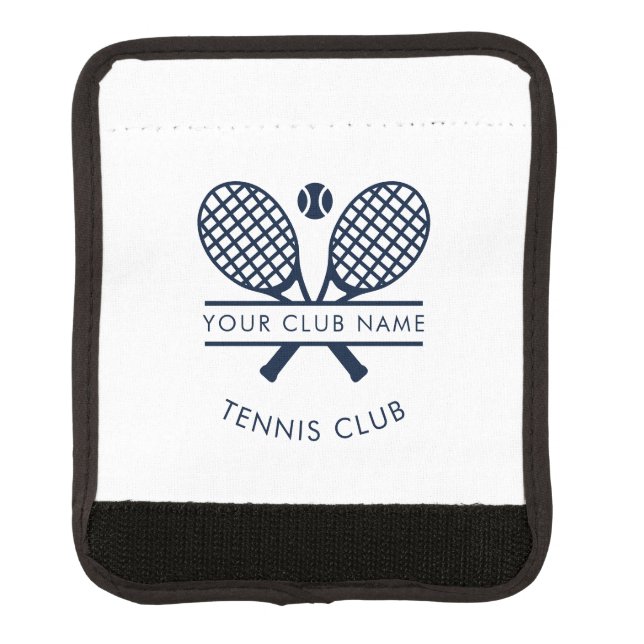 Tennis Country Club Name Team Players Custom Luggage Handle Wrap (Front)