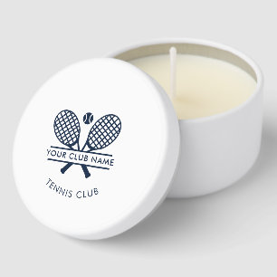 Tennis Country Club Name Team Players Custom Mini Candle Favors