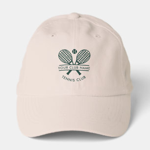 Tennis Country Club Name Team Rackets Motif Custom Performance Cap