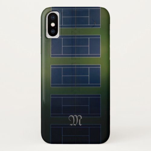 Tennis Court Aerial Image Phone Case