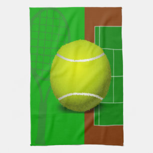 Tennis Court and Racquets Towel