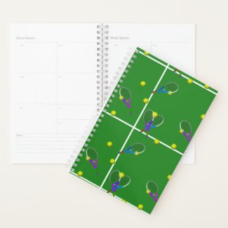 Tennis Court and Tennis Rackets Planner