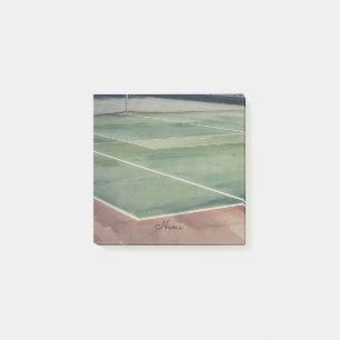 Tennis Court Art Paddle Ball Name Post It Notes