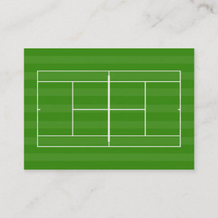 Tennis court business card