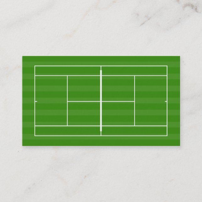 Tennis court business card (Front)