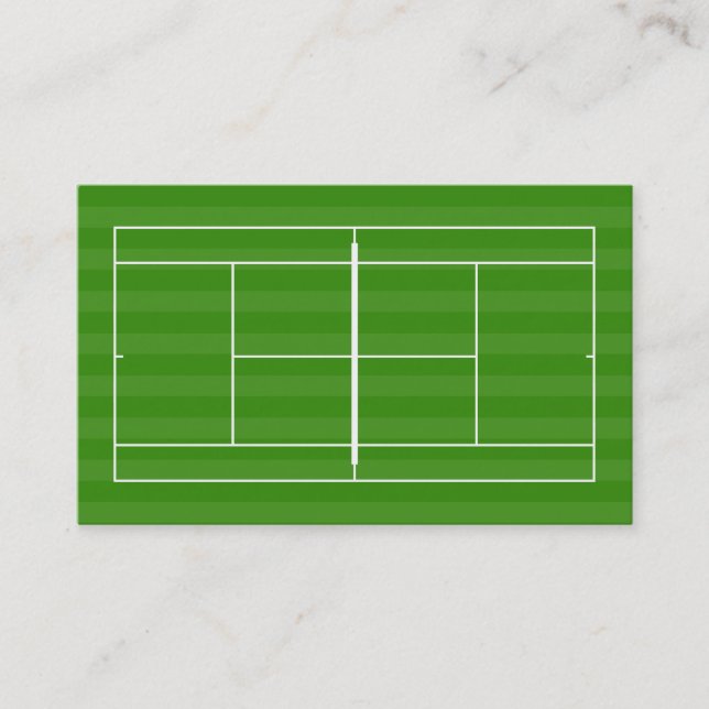 Tennis court business card (Front)