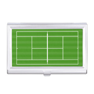 Tennis court case for business cards