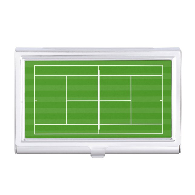 Tennis court case for business cards (Front)