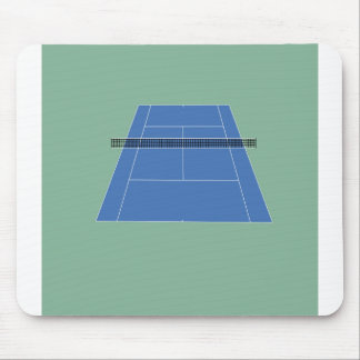 Tennis Court - Green and Blue Mouse Pad