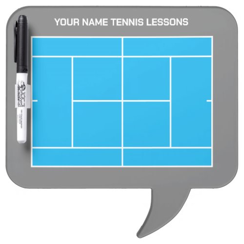 Tennis court layout dry erase board gift for kids