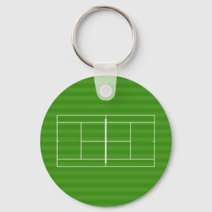 TENNIS COURT LINE MARKING KEYCHAIN