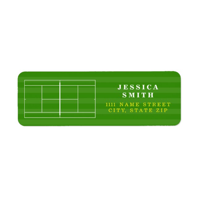 TENNIS COURT LINE MARKING Label (Front)