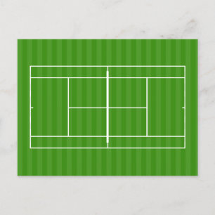 TENNIS COURT LINE MARKING POSTCARD
