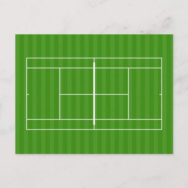 TENNIS COURT LINE MARKING POSTCARD (Front)