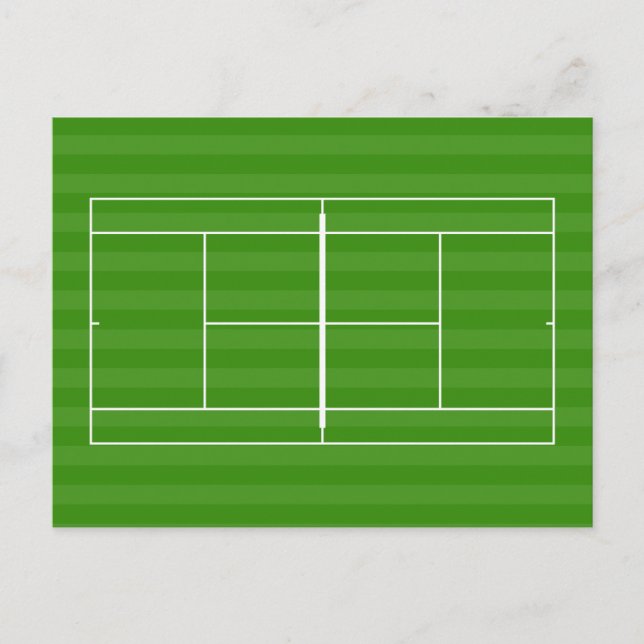 TENNIS COURT LINE MARKING POSTCARD (Front)